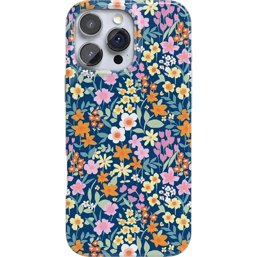 Casely Full Bloom Navy Floral Iphone 16 Pro Max MagSafe Case NEW
